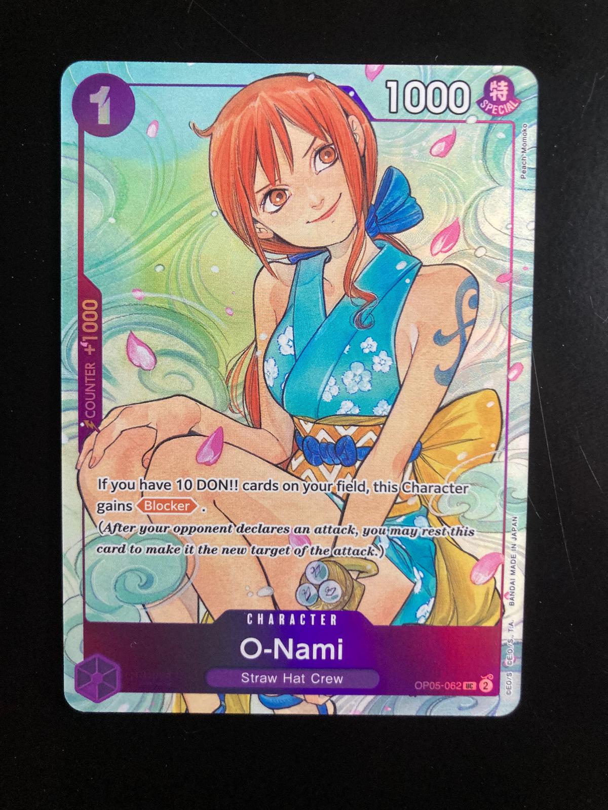 O-Nami (Illustration Box Vol.1) OP05-062 One Piece Promotion Cards MP+