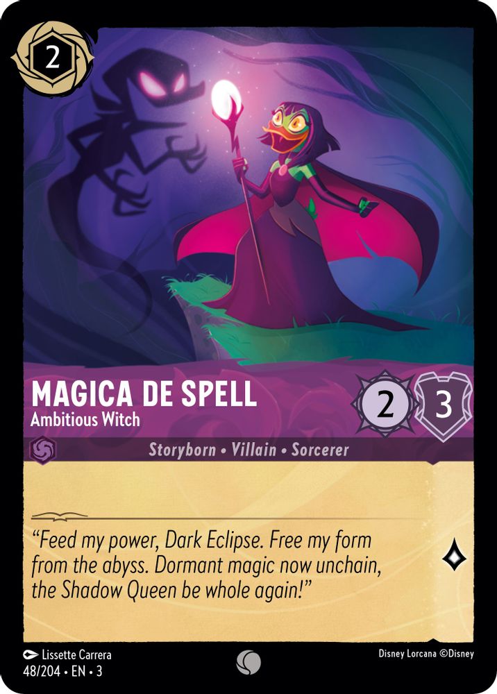 Magica De Spell - Ambitious Witch 48/204 Common Into the Inklands Lorcana NM