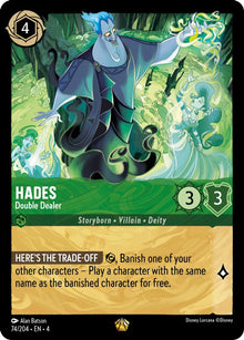 Hades - Double Dealer 74/204 Legendary Ursula's Return Lorcana Near Mint