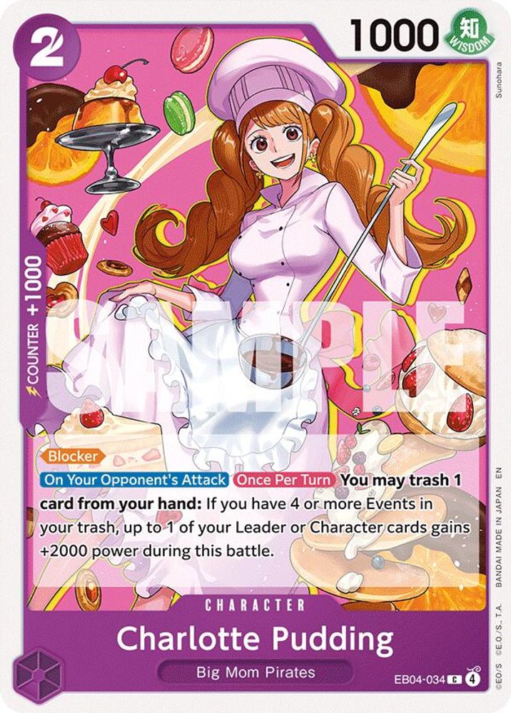 Charlotte Pudding EB04-034 Common The Azure Sea's Seven One Piece Near Mint