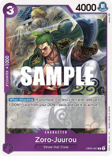 Zoro-Juurou OP05-067 Rare Awakening of the New Era One Piece Foil Near Mint
