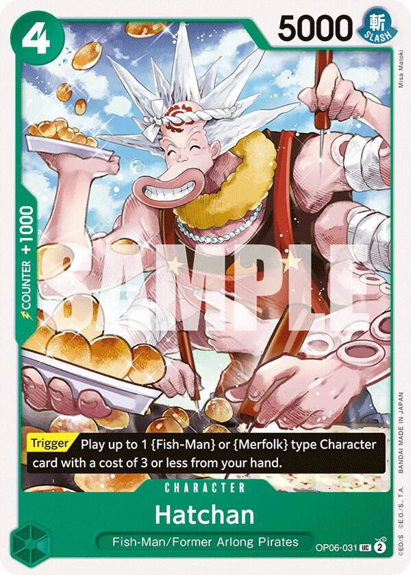 Hatchan OP06-031 Uncommon Wings of the Captain One Piece Near Mint