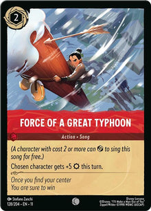 Force of a Great Typhoon 128/204 Common Winterspell Lorcana Near Mint
