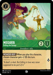 Megara - Pulling the Strings 87/204 Common The First Chapter Lorcana Near Mint