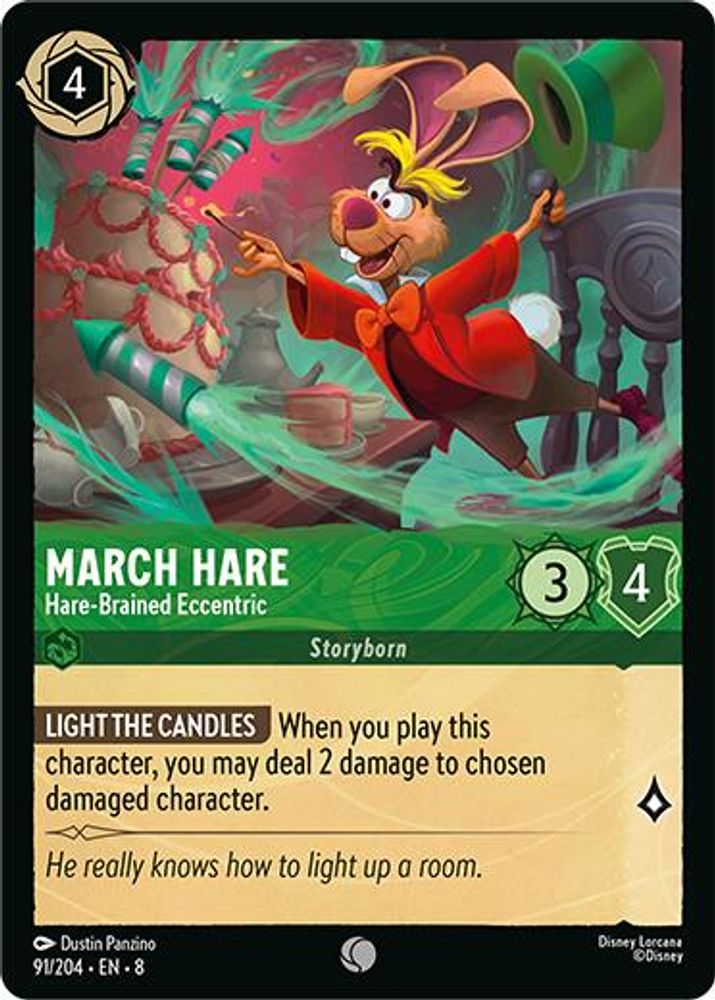 March Hare - Hare-Brained Eccentric 91/204 Common Reign of Jafar Lorcana NM