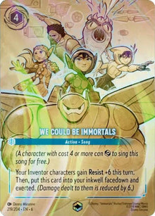 We Could Be Immortals (Enchanted) 219/204 Enchanted Azurite Sea Lorcana Holo NM