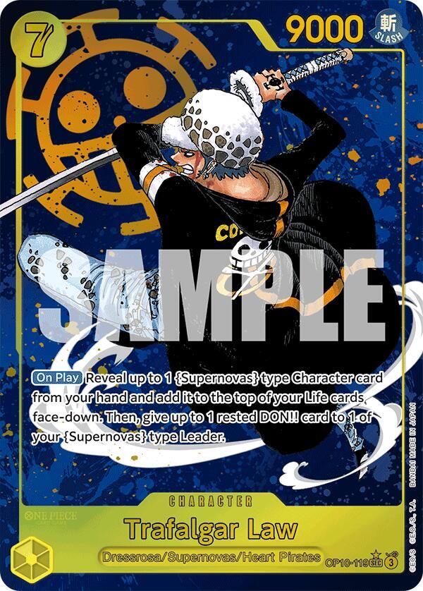 Trafalgar Law (119) (Parallel) OP10-119 Royal Blood One Piece Foil NM