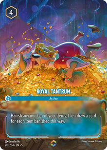 Royal Tantrum (Enchanted) 219/204 Enchanted Shimmering Skies Lorcana Holo NM