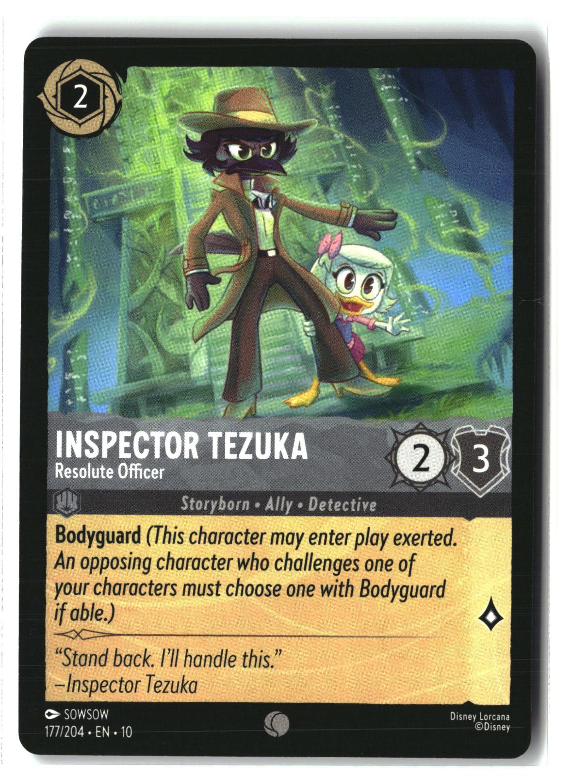 Inspector Tezuka - Resolute Officer 177/204 Whispers in the Well Lorcana LP