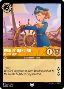 Wendy Darling - Talented Sailor 23/204 Uncommon Into the Inklands Lorcana NM
