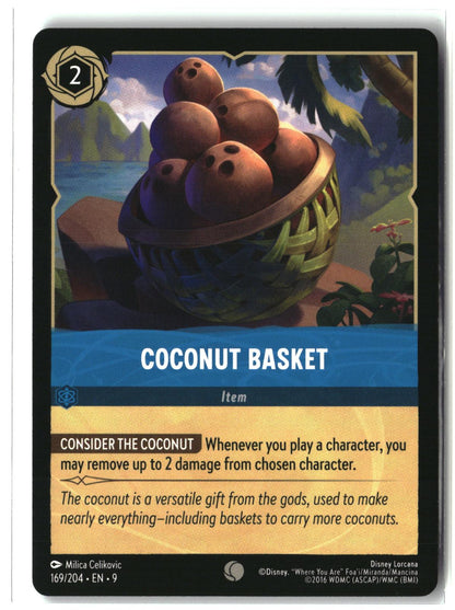 Coconut Basket 169/204 Common Fabled Lorcana Lightly Played