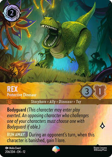 Rex - Protective Dinosaur (Epic) 206/204 Epic Wilds Unknown Lorcana Holo NM