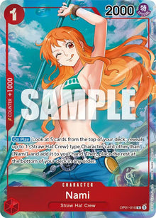 Nami (Parallel) OP01-016 Rare Romance Dawn One Piece Foil Near Mint