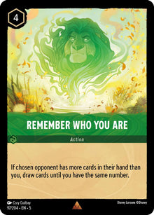 Remember Who You Are 97/204 Rare Shimmering Skies Lorcana Near Mint