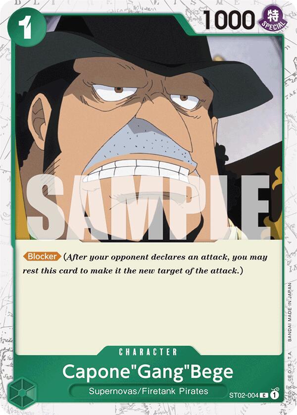 Capone"Gang"Bege (Jolly Roger Foil) ST02-004 Premium Booster -The Best- One Piece NM