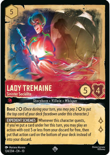 Lady Tremaine - Sinister Socialite 124/204 Whispers in the Well Lorcana NM