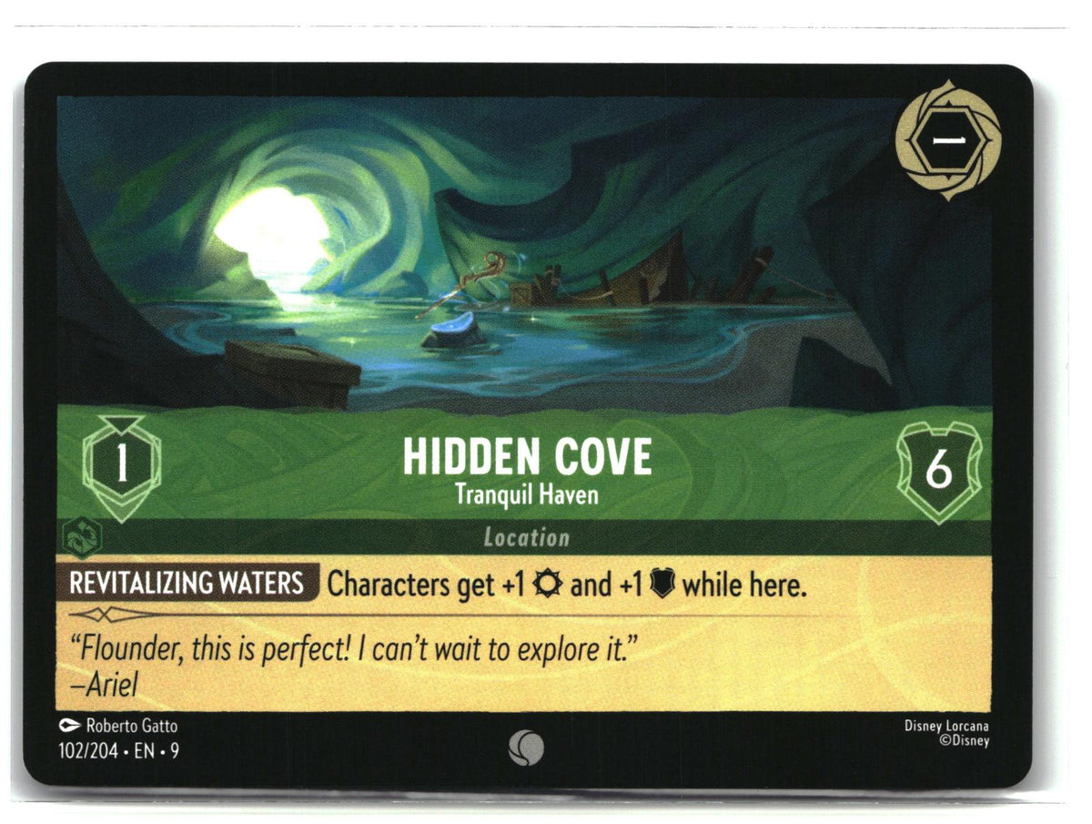 Hidden Cove - Tranquil Haven 102/204 Common Fabled Lorcana Lightly Played