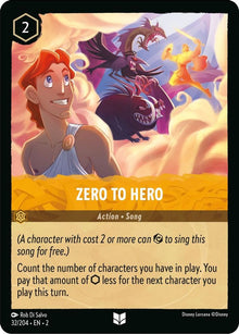 Zero To Hero 32/204 Uncommon Rise of the Floodborn Lorcana Near Mint