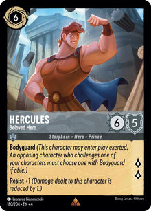 Hercules - Beloved Hero 180/204 Rare Ursula's Return Lorcana Near Mint