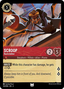 Scroop - Backstabber 122/204 Uncommon Into the Inklands Lorcana Near Mint