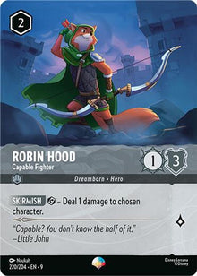 Robin Hood - Capable Fighter (Epic) 220/204 Epic Fabled Lorcana Holo Near Mint