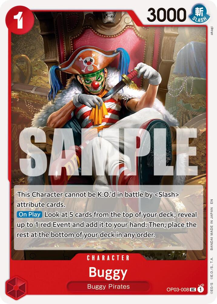 Buggy (Reprint) OP03-008 Uncommon Premium Booster -The Best- Vol. 2 One Piece NM
