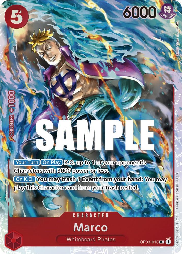 Marco OP03-013 Super Rare Pillars of Strength One Piece Foil Near Mint