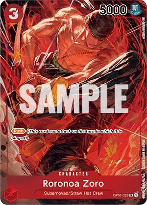 Roronoa Zoro (025) (Parallel) OP01-025 Super Rare Romance Dawn One Piece Foil NM