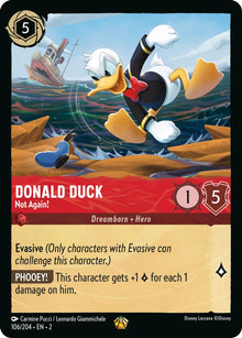 Donald Duck - Not Again! 106/204 Legendary Rise of the Floodborn Lorcana NM