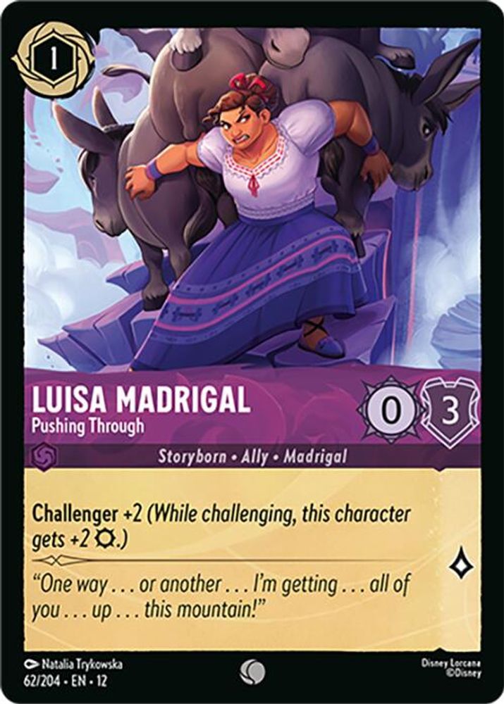 Luisa Madrigal - Pushing Through 62/204 Common Wilds Unknown Lorcana Near Mint