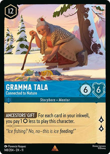 Gramma Tala - Connected to Nature 148/204 Rare Winterspell Lorcana Near Mint