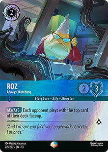 Roz - Always Watching (Epic) 221/204 Epic Attack of the Vine! Lorcana Holo NM