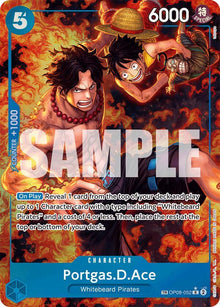 Portgas.D.Ace (TR) OP08-052 Treasure Rare Royal Blood One Piece Foil Near Mint