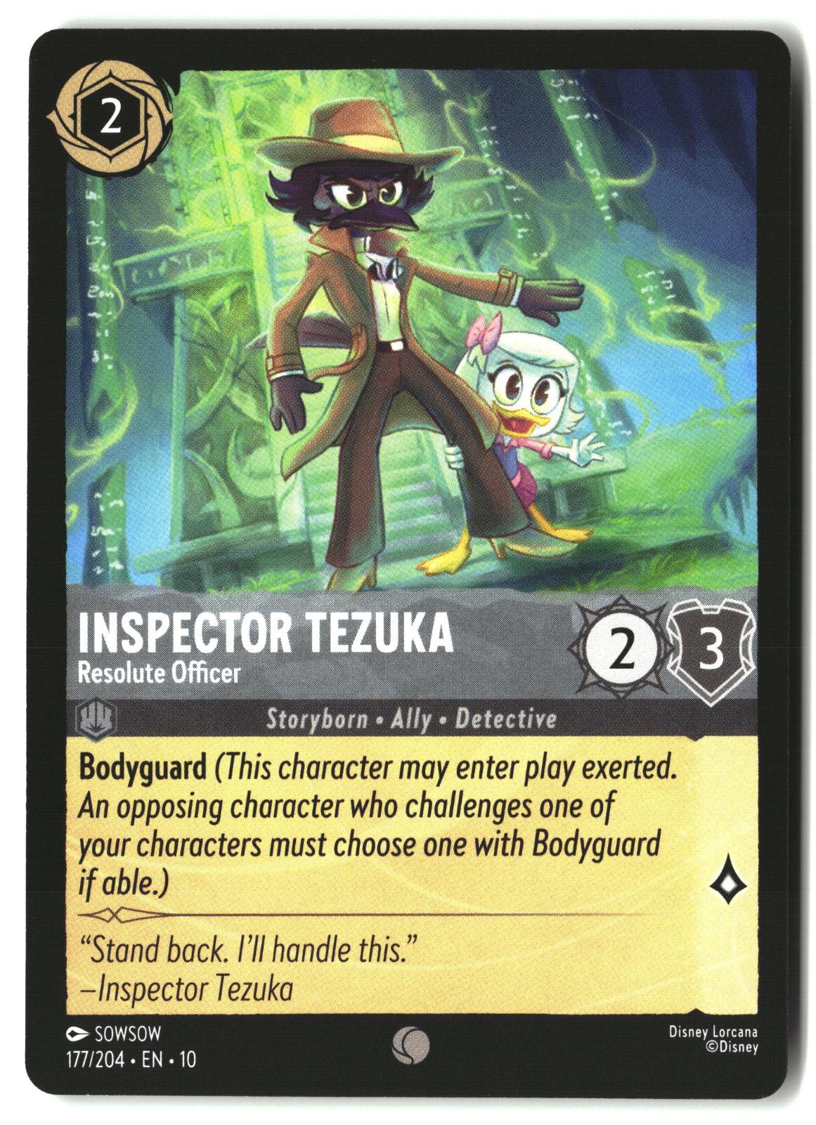 Inspector Tezuka - Resolute Officer 177/204 Whispers in the Well Lorcana LP