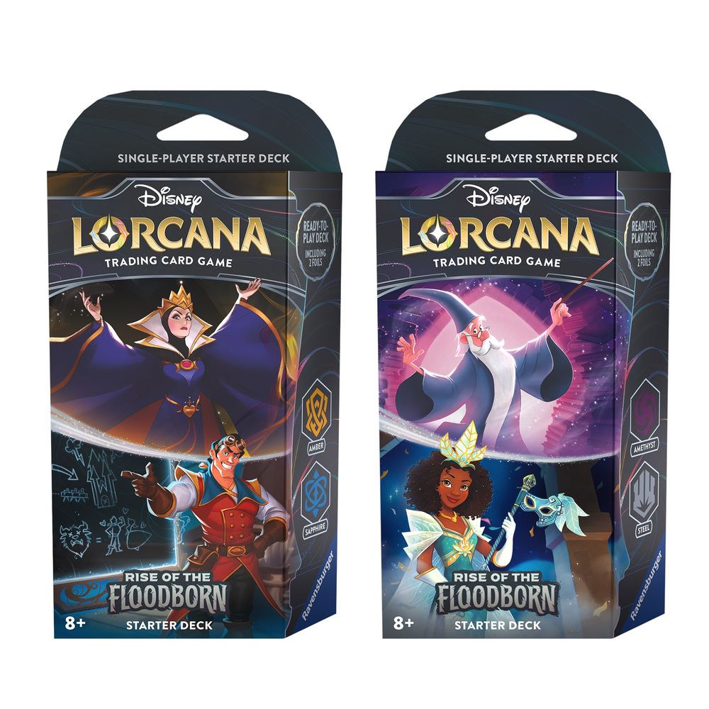 Disney Lorcana: Rise of the Floodborn Starter Deck [Set of 2] Rise of the Floodborn Lorcana NM