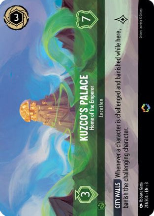 Kuzco's Palace - Home of the Emperor (Enchanted) 213/204 Lorcana Holo NM