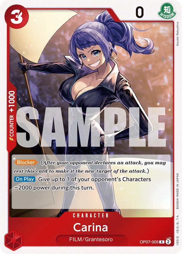 Carina OP07-005 Rare 500 Years in the Future One Piece Foil Near Mint