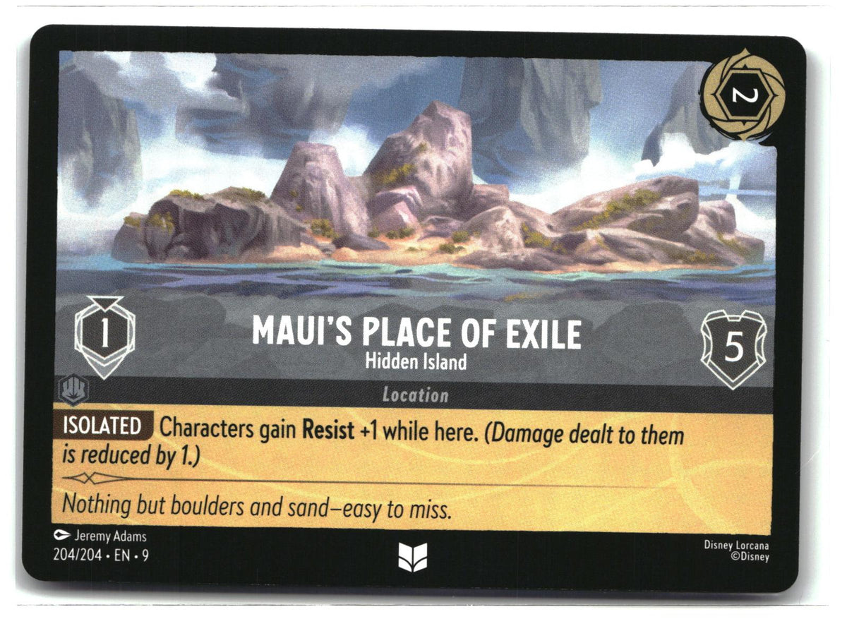 Maui's Place of Exile - Hidden Island 204/204 Uncommon Fabled Lorcana LP