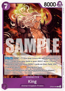 King (060) OP08-060 Rare Two Legends One Piece Foil Near Mint