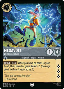 Megavolt - Electrical Menace 186/204 Uncommon Attack of the Vine! Lorcana NM
