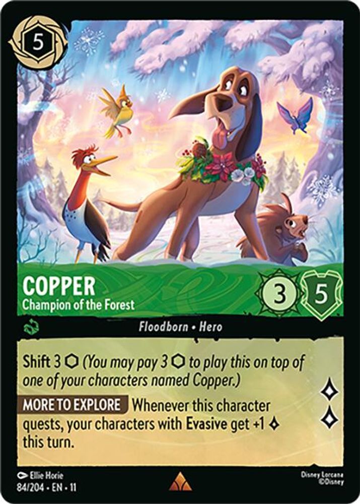 Copper - Champion of the Forest 84/204 Rare Winterspell Lorcana Near Mint