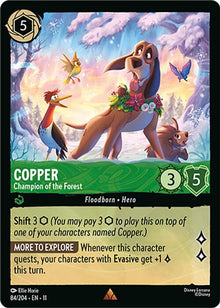 Copper - Champion of the Forest 84/204 Rare Winterspell Lorcana Near Mint