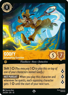 Goofy - Galumphing Gumshoe 24/204 Super Rare Whispers in the Well Lorcana NM