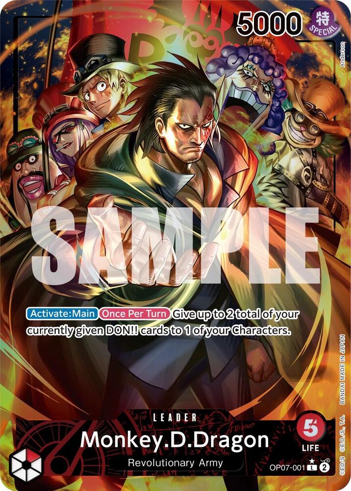 Monkey.D.Dragon (001) (Parallel) OP07-001 500 Years in the Future One Piece Foil NM