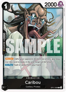 Caribou OP11-083 Rare A Fist of Divine Speed One Piece Foil Near Mint