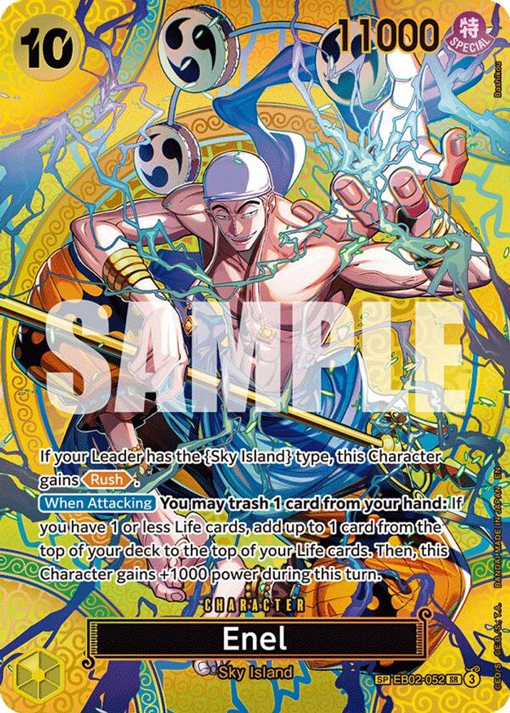 Enel (SP) EB02-052 Super Rare Adventure on Kami's Island One Piece Foil NM
