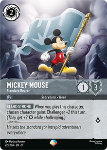 Mickey Mouse - Standard Bearer (Epic) 221/204 Epic Fabled Lorcana Holo Near Mint