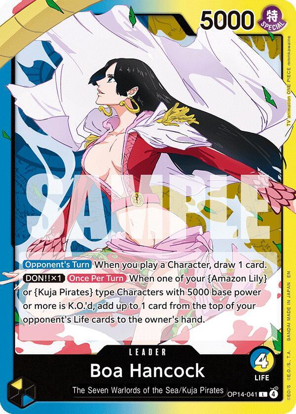 Boa Hancock OP14-041 Leader The Azure Sea's Seven One Piece Near Mint