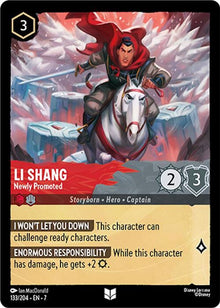 Li Shang - Newly Promoted 133/204 Uncommon Archazia's Island Lorcana Near Mint