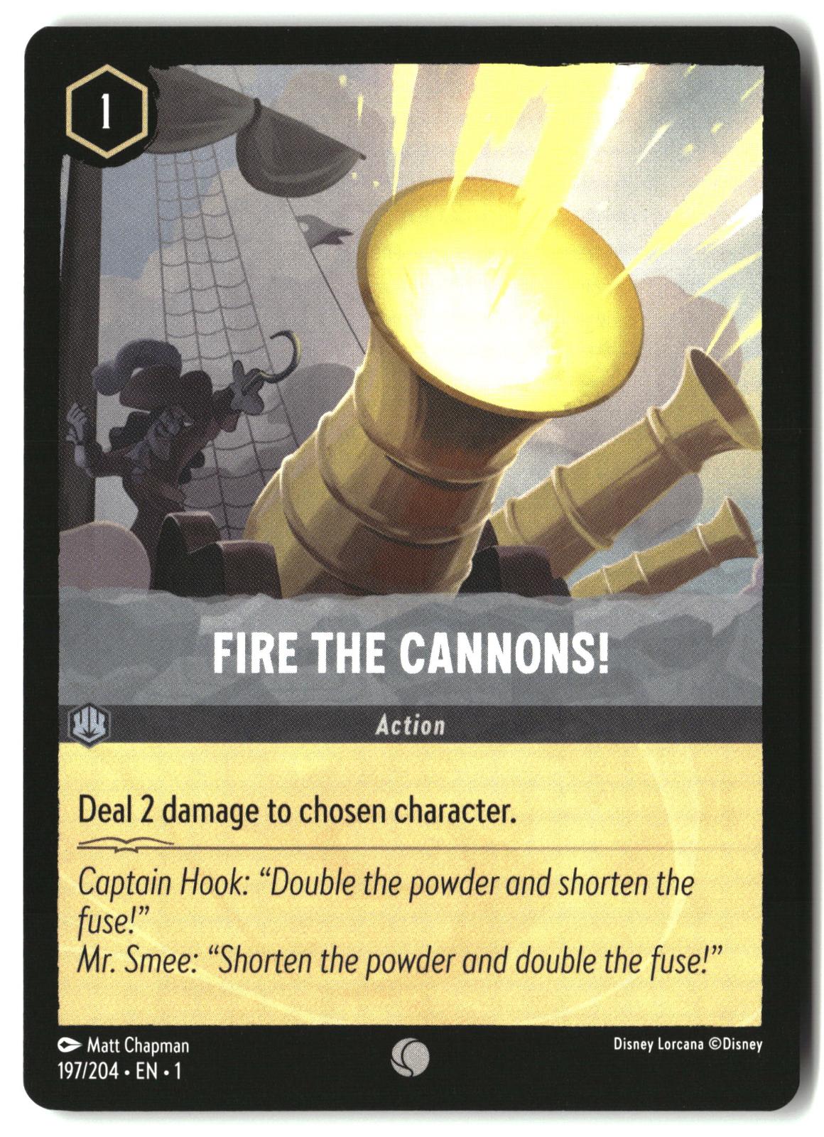 Fire the Cannons! 197/204 Common The First Chapter Lorcana Lightly Played